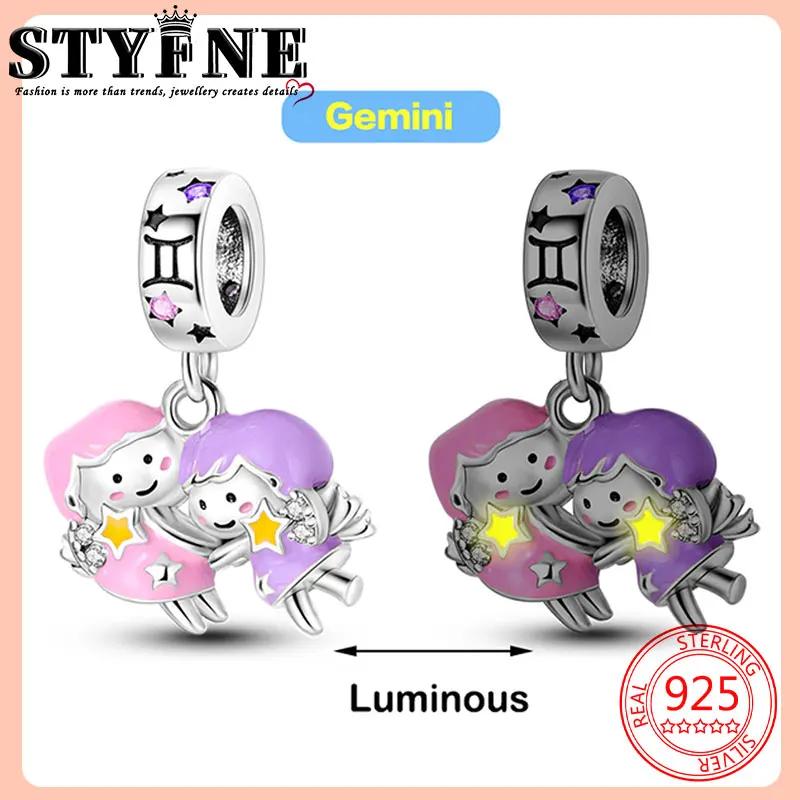 

Green Series Copper Four-Leaf Clover Heart Shape Horseshoe Triple Dangle Charm Fit Bracelet Necklaces Diy Jewelry