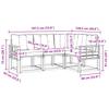 Outdoor Sofa Set with Cushions 4 pcs White and Beige