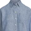 Polo Ralph Lauren Loose Fit Striped Long Sleeve Shirt Women Shirts Blue White 200932628-001