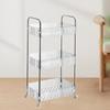 Mobile Shelf Cart with Caster Wheels 3 Layer Home Kitchen Corner Office Rolling Storage