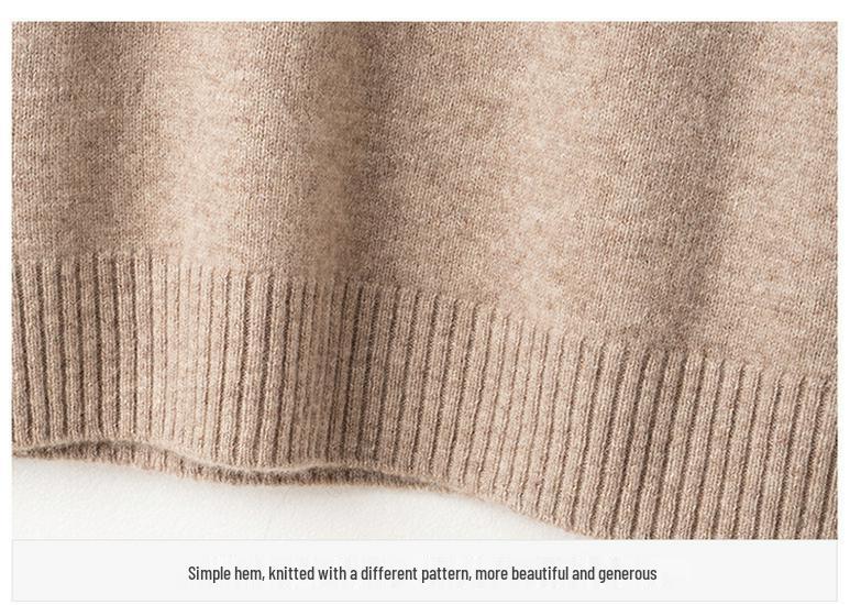 Women's Versatile Wool Sweater - New Petite Style Knit Top for Autumn & Winter Base Layer