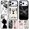 Hair Stylist Scissors Brush Switch Phone Case for iPhone 17 Air 16 15 11 12 14 13 Pro Max Shockproof Cover