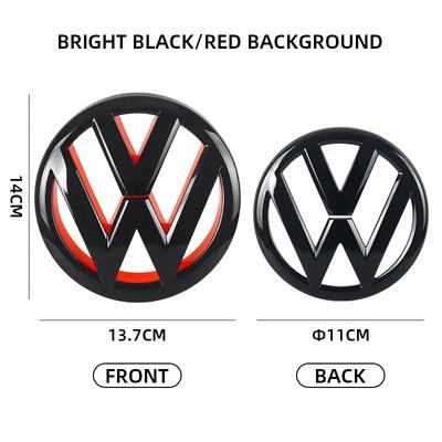 For VW Volkswagen Jetta MK5 Golf Car Front Grill Badges Rear Trunk Emblem Lid Covers Logo Sticker For VW Volkswagen Golf 6 Golf6