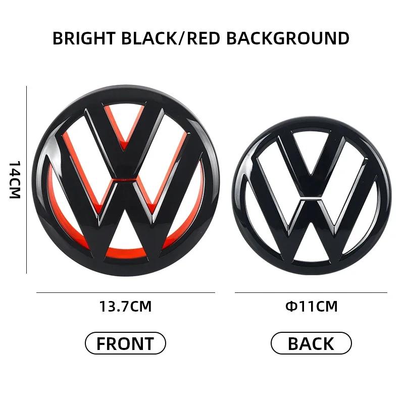 For VOLKSWAGEN VW Car Front Grill Badges Rear Trunk Emblem Lid Covers Logo Sticker For VW Volkswagen Golf 6 Golf6 MK6 GTI