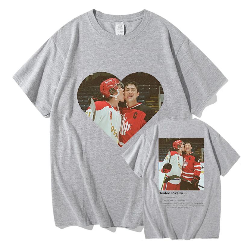 Heated Rivalry Meme Tshirt 2026 New Hot Unisexs Unisexs Retro Fashion Pure Cotton Short Sleeved Cotton Casual Tshirts Streetwear