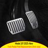 Tesmayx For Tesla Model 3 Y Juniper 2025 2026 Aluminum Alloy Foot Pedal Accelerator Gas Fuel Brake Pedal Pedal Cover Replacement