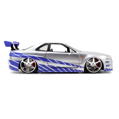 Jada Toys 1/24 Scale Fast & Furious Diecast Car Brian's Nissan Skyline GT-R (R34)