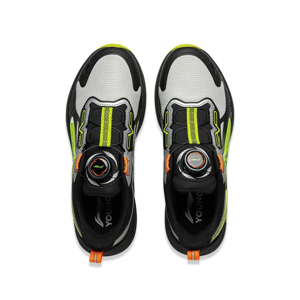 Li Ning Kids Running Shoes Comfortable Lightweight Non-Slip Low-Top Kids sneaker Black YKFV006-5