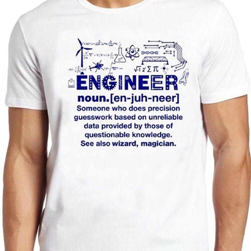 

Engineer Funny Noun Slogan Joke Cool Saying Sarcastic Wizard Gift T Shirt M94 5XL різнокольоровий