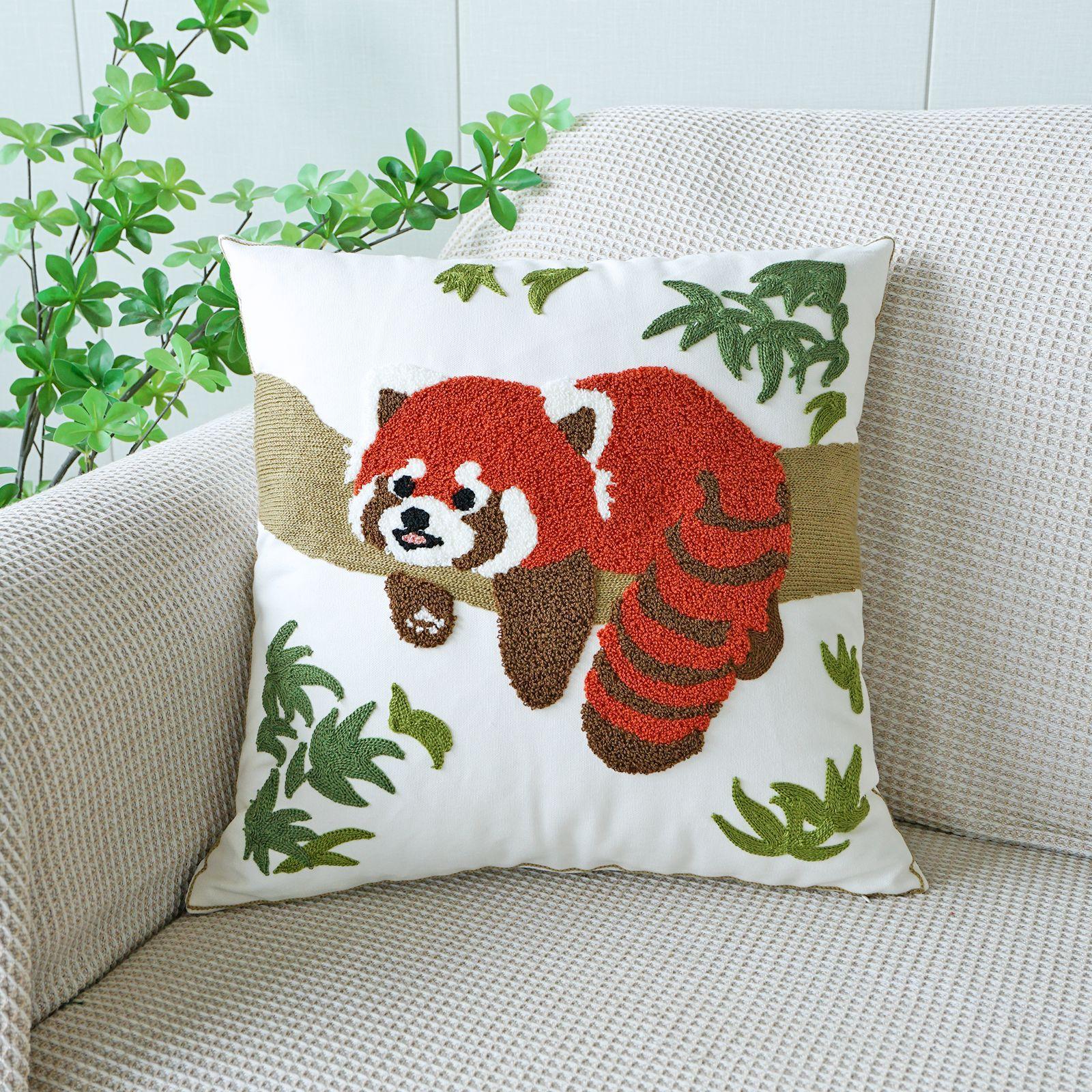 

45x45см Полотенце Вышивка Цветы Декоративная Наволочка Подушки Простая Наволочка для Дивана-Кровати Хлопковая Подушка Наволочки для Изголовья Декор Дома 45x45cm