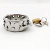 Stainless Steel 2 Rows Teeth Penis Rings Lock