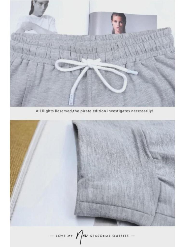 Women's 2025 Summer Casual Two-Piece Set: Short-Sleeved Loose Top & Nine-Point Pants