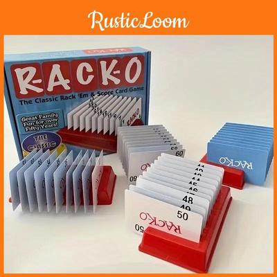 Classic Rack Family Board Game With Memory And Interactive Fun For Indoor Play
