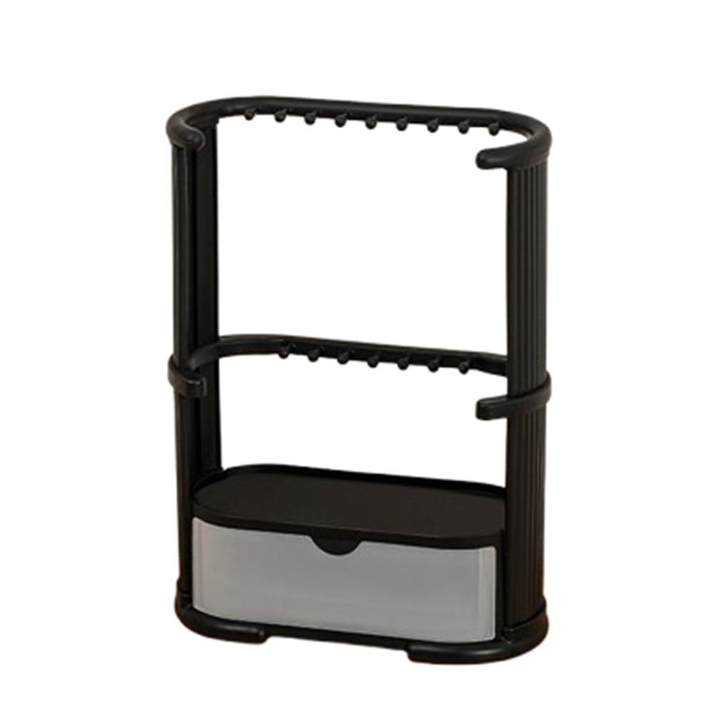 

Multi-Layered Jewelry Storage Organizer Household Necklace Display Stand Kitchen Storage Supplies чёрный