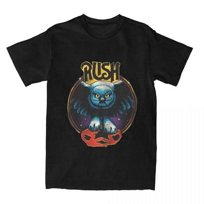 Band T-shirt Rush Rock Moving Pictures 1981 Tour T-Shirt Adult Y2K Pure  T-Shirts Summer O-Neck Fashion Tee Shirt#Color(3)