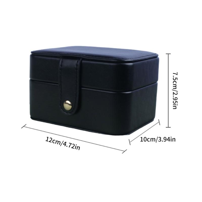 Mini Jewelry Organizers Soft PU Material Jewelry Storage Organizers Jewelry Storage Box Drawers Jewelry Box for Earrings
