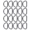 20Pcs D Rings 4x38x23mm Strong Structure Widely Used Elegant Appearance DIY Crafts for Bags Wallets