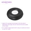 DMiotech 2pcs 88mm PU Sponge Wheels with Hubs for RC Airplane Tires, RC Cars, Model Ships, DIY Projects