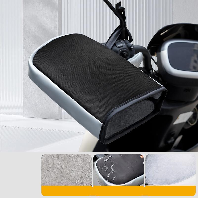 Winter Motorcycle Handlebar Muffs Protective Motorcycle Scooter Thick Warm Grip Handle Bar Muff Rainproof Warmer Cartoon Gloves