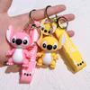 Anime Lilo & Stitch Keychians Cute Stitch Angel Pendant Keychain Cartoon Car Keyring Ornament Toy Gifts For Unisex