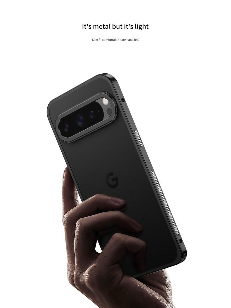 Google 10 Pro XL Metalowa Ramka Rozpraszająca Ciepło Klamra Konik Morski Etui na Telefon