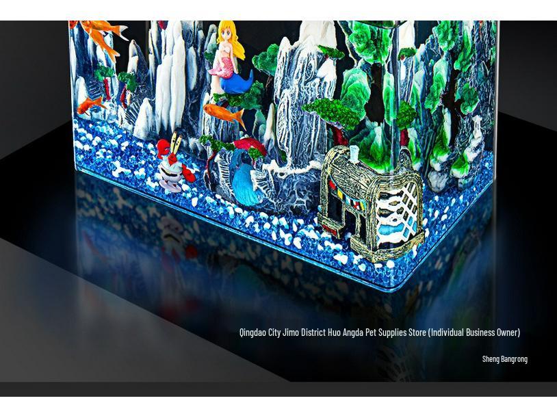 Acrylic High-Definition Fish and Turtle Tank for Living Room 
