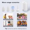 CKCLR Electric Vacuum Storage Bag Pump, 1500mAh Battery Portable Air Pump, 20W Electric Air Pump for Inflatable Paddling Mattresses Pool Beach Toys