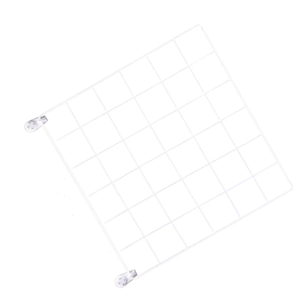 Wire Grid Panel Wall Doll   Iron Mesh Home Storage Rack Photo Hanging and Display Shelf 30x30cm