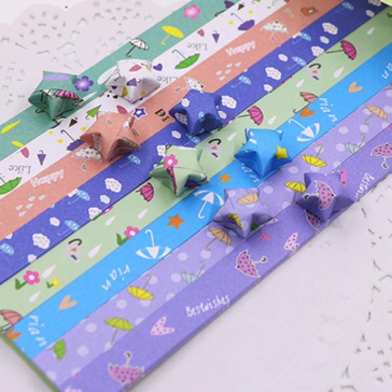 544 listů Origami Paper Stars Ruční ruční práce Origami Lucky Star Paper Folding Origami Star Papírové proužky pro papírové umělecké řemesla