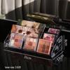 Transparent Plastic Tiered Display Rack for Nail Polish and Cosmetics