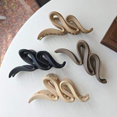 Women's Daily Matte Solid Big Size Hair Clip
