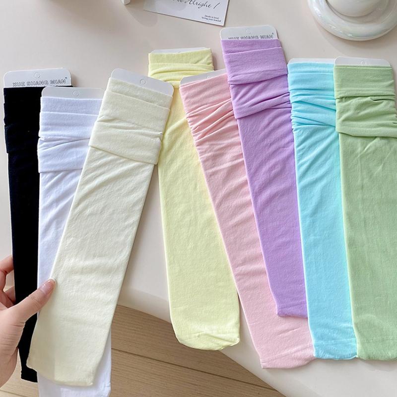 Jk Lolita Knee-length Calf Socks for Women Long Stockings for Students Japanese Style Dopamine Color Socks