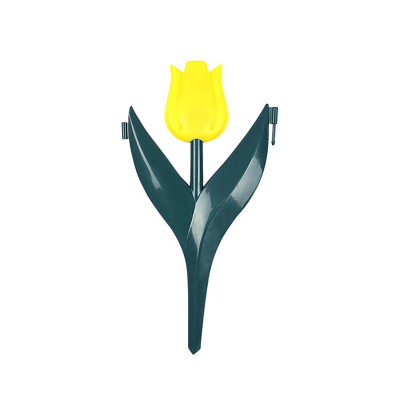 

5 шт. ПВХ имитация тюльпана цветник садовый забор красочный для двора газон граница газон забор открытый ландшафт сад украшение жёлтый