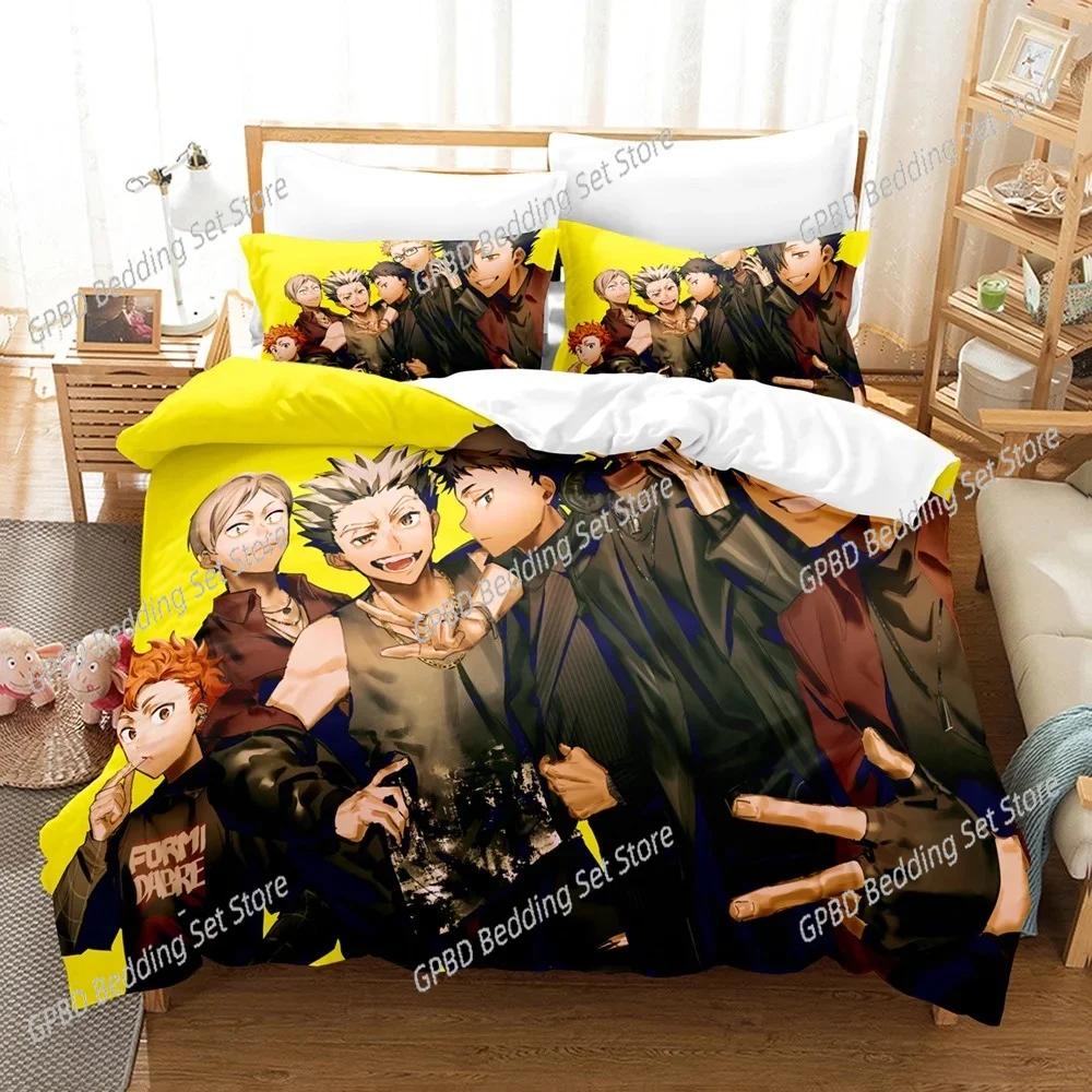 Comforter Haikyu Japan Famous Anime Bedding Set Bedroom Soft Modern S Comefortable Kids And
