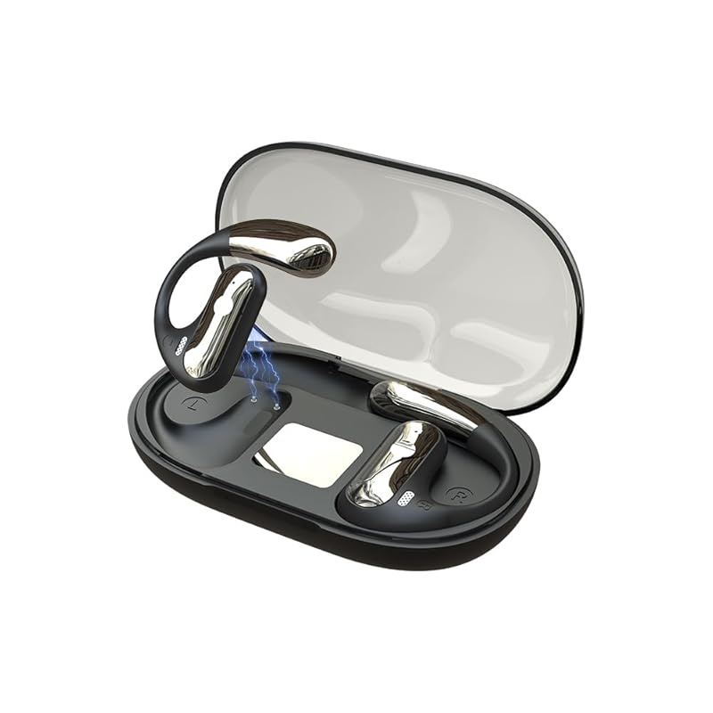 

Meisei air conduction earphones Bluetooth 5.3 headset don t cover your ears non-bone conduction ear hook open year both ears one ear Waterproof and