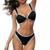 Damen Split Bikini Badeanzug Sport Badeanzug