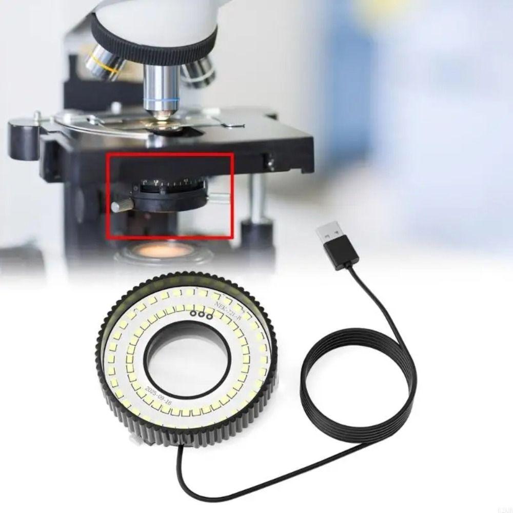 Adjustable Brightne Microscope Lamp White LED Microscope Ring Light  Industry Microscope