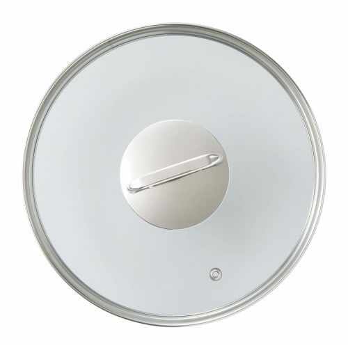 Bestco 24cm Satin Echoes Stockpot, Lightweight and Visible, Stainless Steel with Glass Lid, Induction Compatible, ND-6346