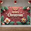 Xmas Banner New Year Christmas Decoration Banner Christmas Banner Reindeer Antler Decor For Office Decor Mall Decoration