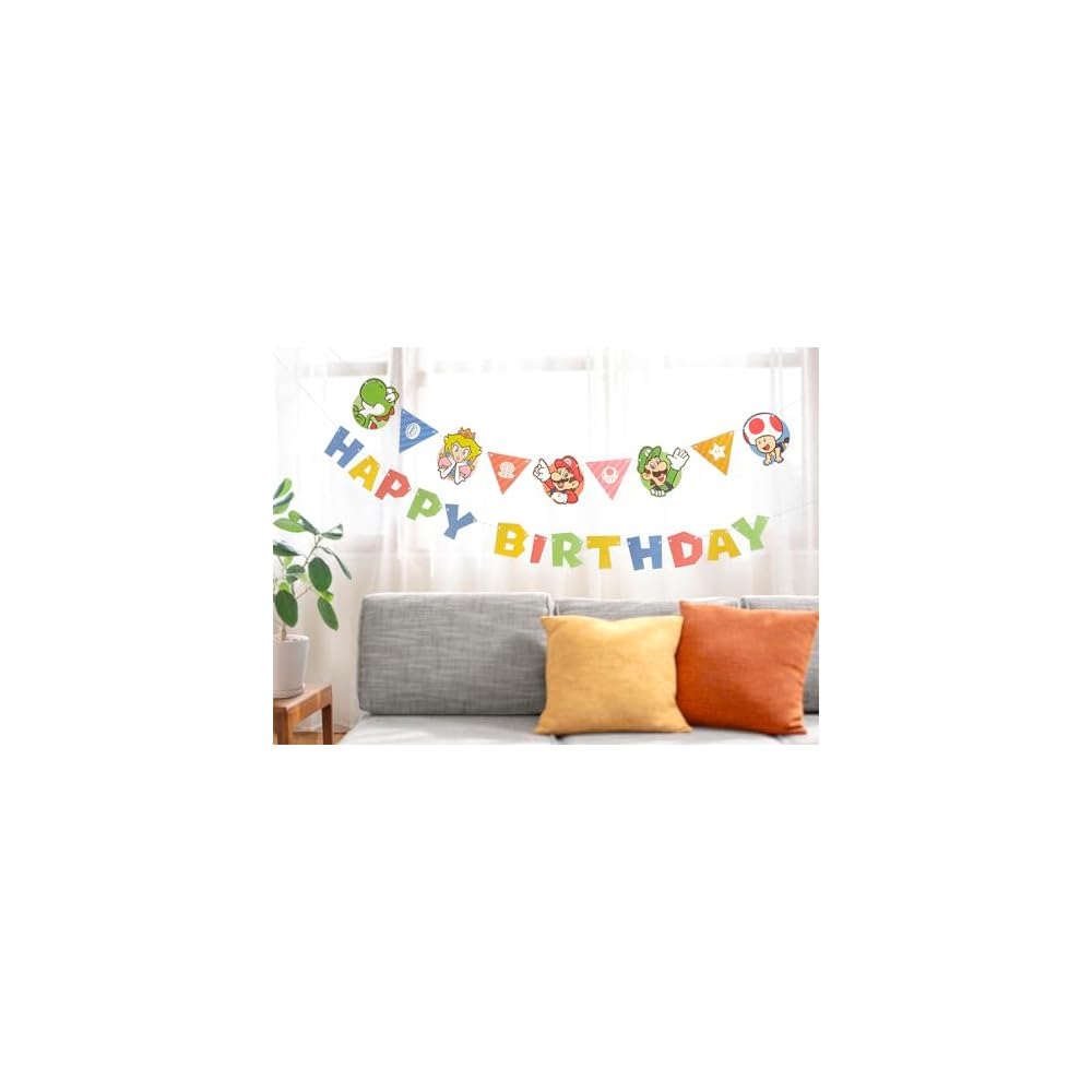 Nintendo Super Mario Garland Birthday Party Decoration