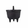 Mini Cast Iron Cone Incense Burner Heat Resistance Creative Cast Iron Incense Holder Retro Lotus Shaped Cast Iron Incense Censer