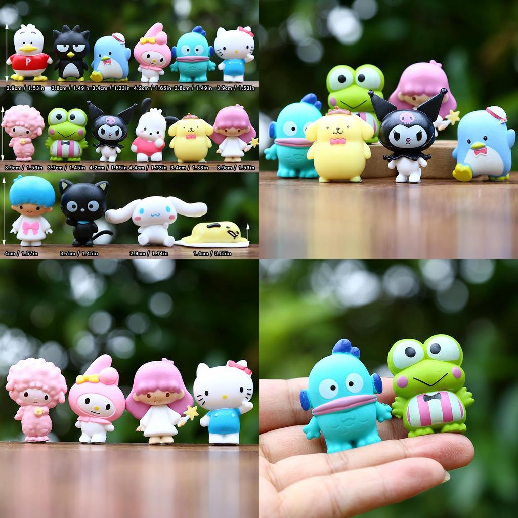 Kuromi Hello Kitty Melody Pvc Figures With Creative Design For Kids And Adults