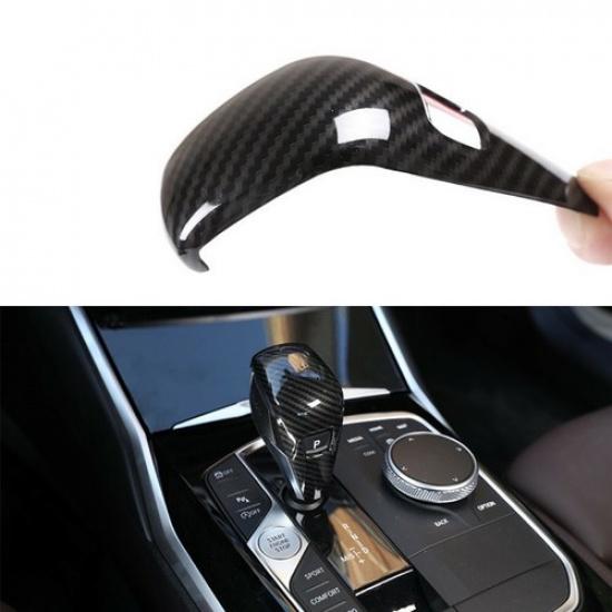 Gear Lever Shift Blade Cover ABS Carbon Fiber Fit BMW 3 Series  G20