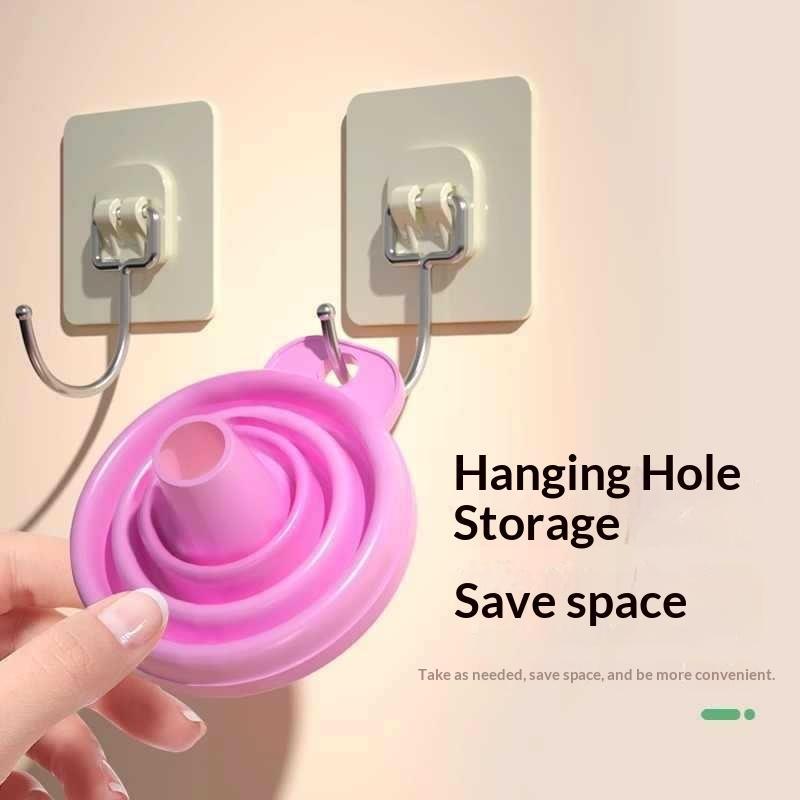 Silicone Collapsible Funnel Food Grade Material Space Saving Design For Kitchen Liquid Transfer Pouring Oil Water Sauce