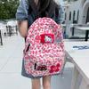 Korean Ins Cute Leopard Print Print Backpack Japanese Soft Girl Pink Kitten Cartoon Girl Backpack Student Schoolbag