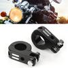 Pair of 32mm 1.25in Foot Peg Mounting Clamp Motorcycle Footrest Bracket Fit for Honda Silver and Black