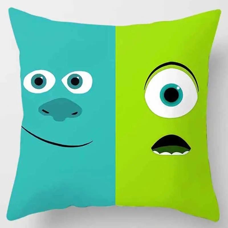 Față amuzantă drăguță imprimată față de pernă decorațiune casă living canapea husă pernă dormitor decorațiune cameră copii cadou