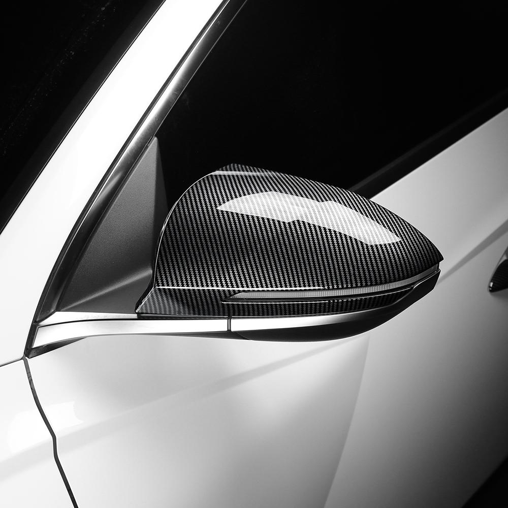 For Hyundai Tucson NX4 2026-2026 Exterior Side Door Rearview Mirror Trim Carbon Fiber Pattern Car Side RearView Mirror Cover