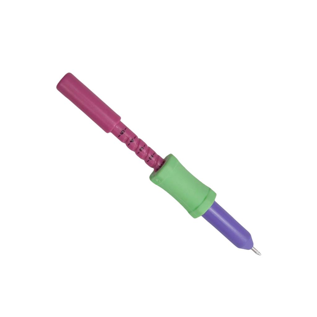 Juego de bordado con aguja de perforación y enhebrador, bolígrafo de bordado ajustable, cabezal de aguja de 2,2 mm para bordado, costura y manualidades