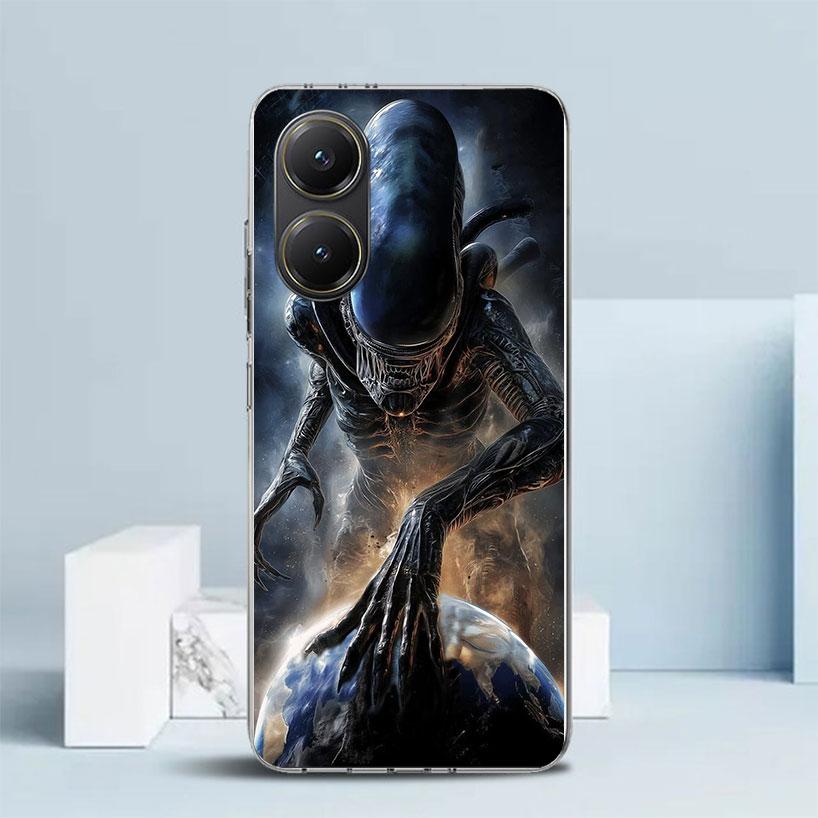 Coole A-Alien X-Xenomorph Soft Hülle für Xiaomi Poco F7 Ultra X7 X6 X5 Pro M7 Handyhülle Redmi 15 15C 13 13C 12 12C 10 10C Druck